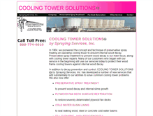 Tablet Screenshot of coolingtowersolutions.com